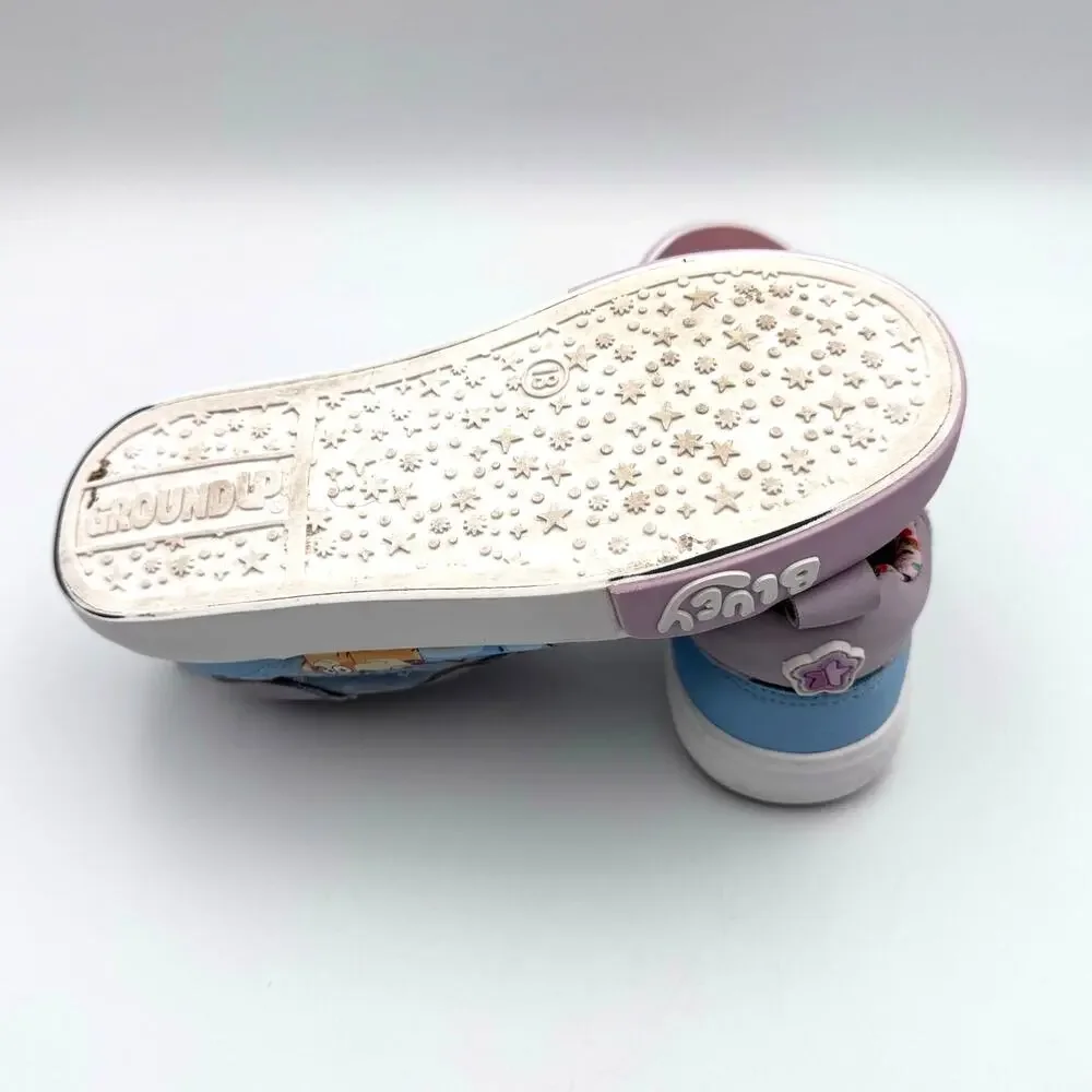 Bluey & Bingo Kids Glitter Low Top Casual Shoes Toddler Little Kids Size 13 Blue